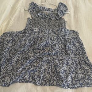 Floral Blue kids summer dress